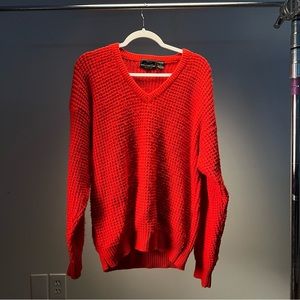 Vintage Sears red knit sweater